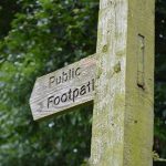 Image of a footpath sign